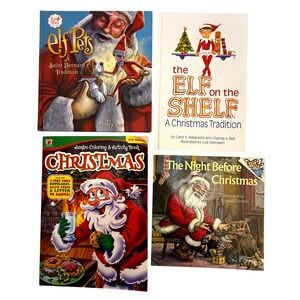Christmas Book Bundle Elf Pets Coloring Activity The Night Before Christmas